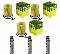 3X MANN-FILTER Filtro Olio HU 711/6 Z + LIQUI MOLY Cera Tec 3721