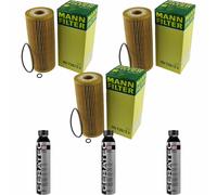 3X MANN-FILTER Filtro Olio HU 726/2 X + 3X LIQUI MOLY Cera Tec 3721