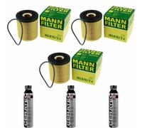 3X MANN-FILTER Filtro Olio HU 816/2 X + 3X LIQUI MOLY Cera Tec 3721