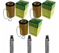 3X MANN-FILTER Filtro Olio HU 942/1 X + 3X LIQUI MOLY Cera Tec 3721