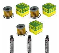 3X MANN-FILTER Filtro Olio MH 64 X + 3X LIQUI MOLY Cera Tec 3721