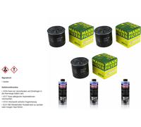 3X MANN-FILTER FILTRO OLIO MW 64 + 3X LIQUI MOLY Pro-Line Pulizia Motore