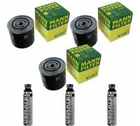 3X MANN-FILTER Filtro Olio W 1130/1 + 3X LIQUI MOLY Cera Tec 3721