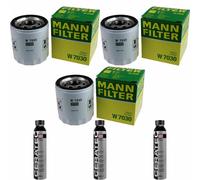 3X MANN-FILTER Filtro Olio W 7030 + 3X LIQUI MOLY Cera Tec 3721