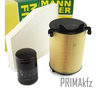 3x Mann Filter Inspektions Kit per Audi A3 Seat Skoda VW Golf V VI Passat Jetta