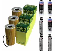 3x MANN-FILTER Olfilter HU 7026 z + 3x LIQUI MOLY Pro-Line, Cera Tec