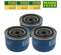 3X Mann W914/2 Filtro Olio per Dacia Fiat Renault Alpine Ford lada Chevrolet