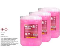 3x MANNOL Antigelo Per Radiatori AF13++ -40°C, 10 Litri, Ad Alte Prestazioni