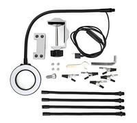 3x Mano di saldatura a LED di led con braccio flessibile e luce regolabile, base in alluminio per la stazione di riparazione PCB