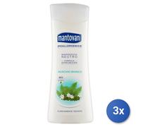 3x Mantovani Bagno 400 Ml. Muschio Bianco Tonificante