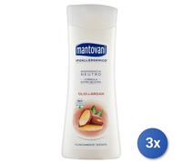 3x Mantovani Bagno 400 Ml. Olio Di Argan Made In Italy