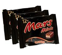 3X Mars Minis Barrette di Cioccolato al Latte con ripieno di Caramello Mou 227g