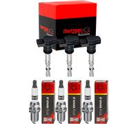 3x metzger Bobina + Champion Candela per Kia Picanto Ta 1.0 Hyundai i10 Pa