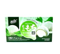 3X Mini Mochi al Gusto di Tè Verde, 8 Pezzi, Snack Giapponese, 80g, con Matcha, Confezione Verde