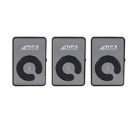 3X Mirror Clip USB Digital Mp3 Supporto per Lettore Musicale da 8 Gb TF Nero