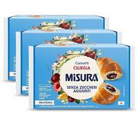 3X Misura Cornetti Ciliegia Senza Zuccheri aggiunti per dolcesenza 298g