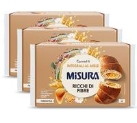 3X Misura Cornetti Integrali al Miele Ricchi di Fibre per fibrextra 308g