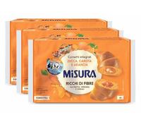 3X Misura Cornetti Integrali Zucca, Carota e Arancia Ricchi di Fibre da Frutta, Verdura e Cereali per fibrextra 308g