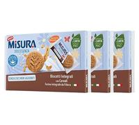 3X Misura Dolcesenza Biscotti Integrali con Cereali Frollini Senza Zuccheri Aggiunti 280g [3 Confezioni]