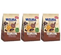3X Misura Fibrextra Frollini Integrali con Morbida Farcitura al Cioccolato Fondente 260gr [3 Confezioni]