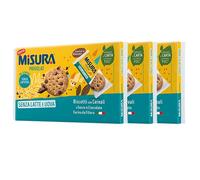 3X Misura Privolat Biscotti con Cereali e Gocce di Cioccolato Frollini Senza Latte e Uova 280g [3 Confezioni]