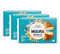 3X Misura Privolat Cornetti Classici Senza Latte e Uova (Lactose Free), Croissant Vuoti e Soffici 246g