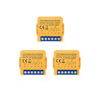 3X Modulo Interruttore Dimmer Intelligente Tuya Zigbee Controllo 2CH Luci LED Interruttore Dimmerabile Regolazione Continu Controllo Vocale