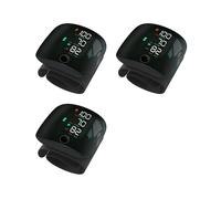 3X Monitor Della Pressione Sanguigna da Polso Digitale con Schermo LCD Touch, Monitoraggio Automatico Della Frequenza Cardiaca e Della Pressione