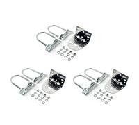 3X Morsetto per Antenna con Bulloni un U per Prosciutto UHF VHF CB Antenna 8255