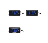 3X Moto LED Digital Voltmetro Monitor Panel Meter Volt Voltage Tester Protezione Connessione Inversa 12V-80V