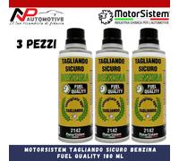 3X MOTORSISTEM ADDITIVO TAGLIANDO SICURO BENZINA MIGLIORA LE PRESTAZIONI 180ML