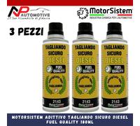 3X MOTORSISTEM ADDITIVO TAGLIANDO SICURO DIESEL MIGLIORA LE PRESTAZIONI 180ML