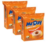 3X Mr. Day Ciambelle con Vaniglia Naturale da Bacche Senza Lattosio 320g
