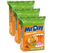 3X Mr. Day Muffin con Pepite di Cioccolato Fondente, Senza Glutine (Gluten Free) 252g