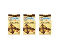3x Mulino Bianco Scacchieri doppio mürbedough al caramello e cioccolato 300g