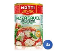 3x Multipack Mutti Pizza Sauce Aroma In Lattina Kg 4.1