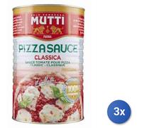 3x Multipack Mutti Pizza Sauce In Lattina classica Kg 4.1