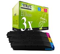 3x MWT Toner compatibile per Kyocera TASKalfa 3050 3051 3252 3550 3551 wie Colore Ciano Magenta Giallo