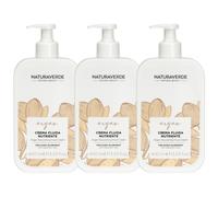 3x Naturaverde Crema Fluida Argan Nutriente con Acido Ialuronico 400 ml