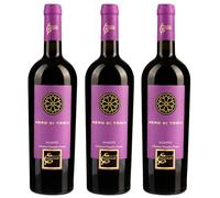 3x Nero di Troia Vino Rosso Puglia IGP 13,5% vol Capuzzimati 3x75cl