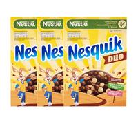 3X Nesquik Duo Cereali Integrali Palline Doppio Gusto al Cacao e Cioccolato Bianco 325g [3 Confezioni]