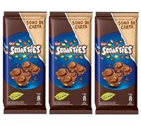 3X Nestle Smarties Tavoletta al Cioccolato al Latte con Mini Smarties - 90g [3 confezioni]