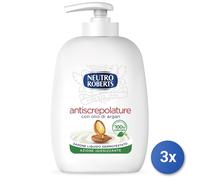 3x Neutro Roberts Antiscrepolature 200 Ml Sapone Liquido