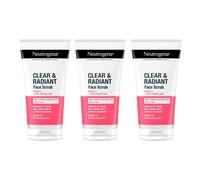 3x Neutrogena Esfoliante Trasparente Rinfrescante Pompelmo Rosa 150 ml