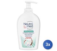 3x Neutromed Sapone 300 Ml. Freschezza Cocco Made In Italy