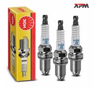 3x NGK BKUR6ET-10 Candele per Audi A4 VW Golf Passat Polo Mercedes Seat Skoda