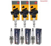 3x NGK Bobina Accensione + Beru Candela per Mitsubishi COLT VI Z3_A Z2_A