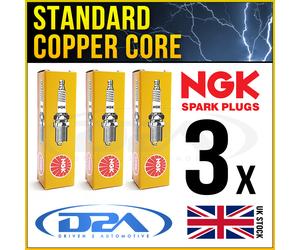 3x NGK BPR5FS (2423) Standard CANDELE