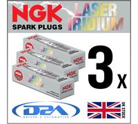 3x NGK ILKAR7F7G LASER IRIDIUM CANDELE For NISSAN MICRA K14 0.9 01/17>