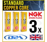3x NGK LKR6E (92650) Standard Spark Plug